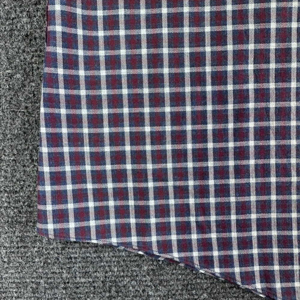 Brooks Brothers Button Down Mens XL Extra Large Blue Burgundy Plaid Regent Shirt - Picture 9 of 15